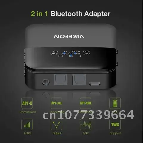 

Bluetooth 5.0 Audio Transmitter Receiver Music CSR8675 TV PC Car Wireless Adapter RCA SPDIF 3.5mm Aux Jack AptX HD Low Latency