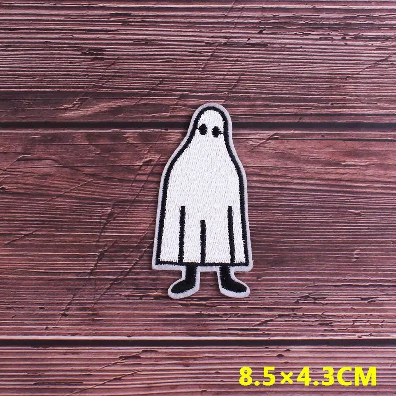 Punk Patch DIY Embroidery Patches for Clothing Stripes Badge Ghost Skull Patches for jacket Iron on Patch on Clothes Accessories