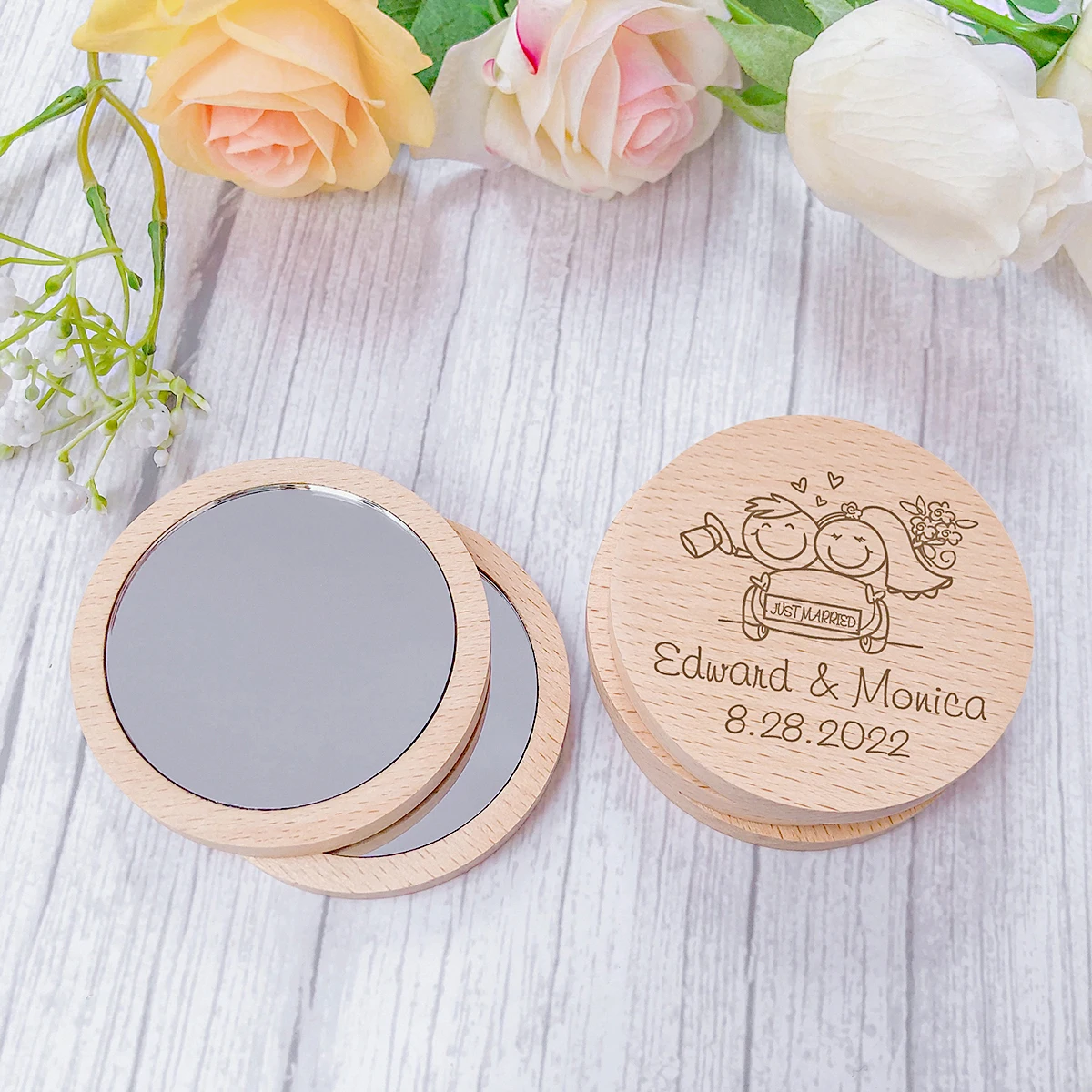 Jarrón Personalizado Para Memoria Amorosa, Con Soporte Para Flores Y Grabado, Regalo Conmemorativo