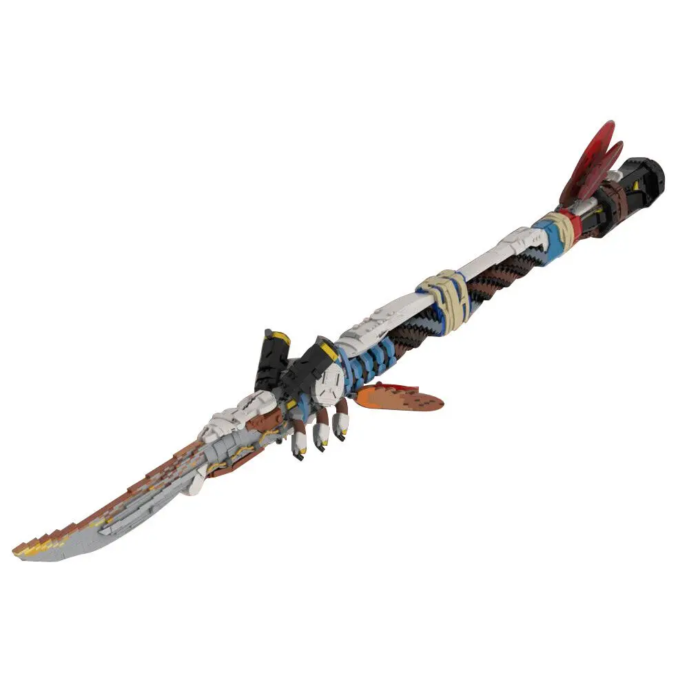 

1:1 Powerful Hi-tech Spear Melee Weapon from Video Game 3427 Pieces MOC Build