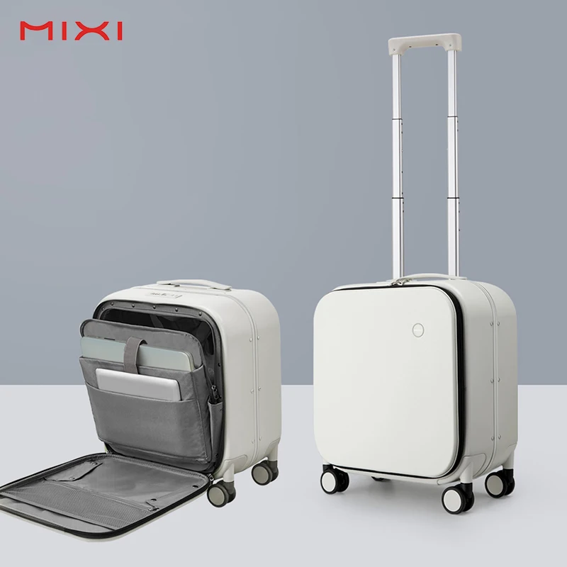 Mixi 2022 New Patent Design Carry On Suitcase Women 18 Inch Rolling