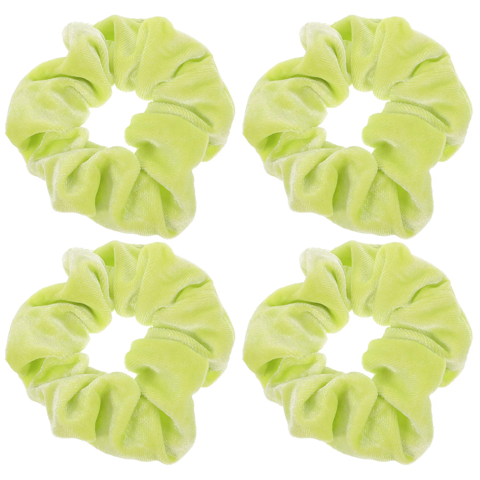 

Fluorescent Green Scrunchies Large Intestine Hair Band Ribbons Accessories for Women