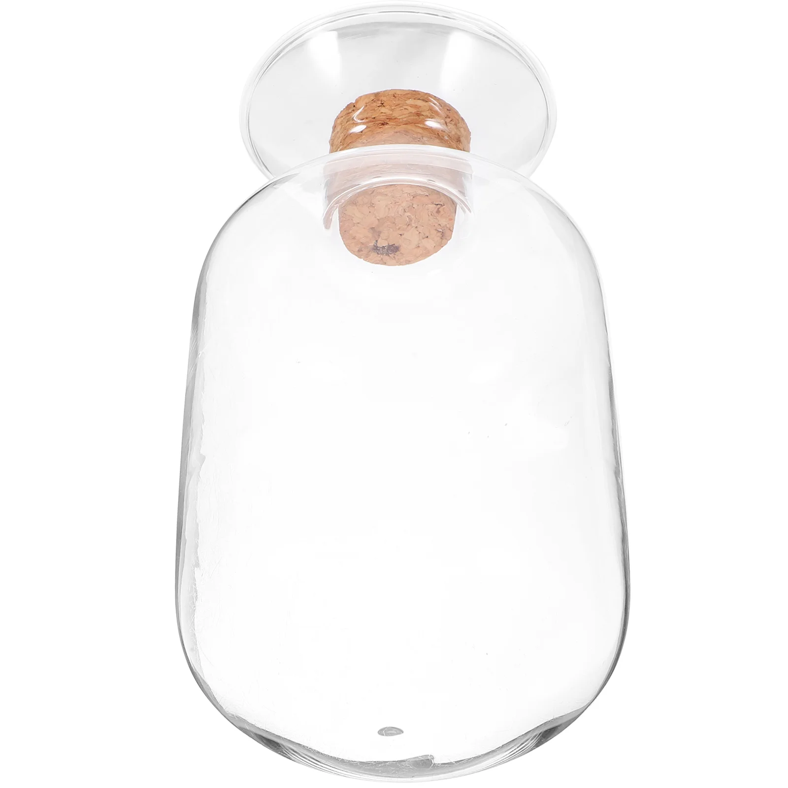 Transparent Glass Match Holder Storage Jar Wood Stopper Reliable Container Home Decor Storage Bottles Match Supplies Glass