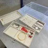 Velvet Acrylic Jewelry Organizer With 3 Drawers Stackable Display Storage Earrings Necklace Bracelets Box Holder Case For Women 5