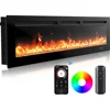 Electric Fireplace Heater with App & Remote Control, Ultra-Slim Wall-Mounted or Recessed Electric Fireplace Inserts with Timer 1