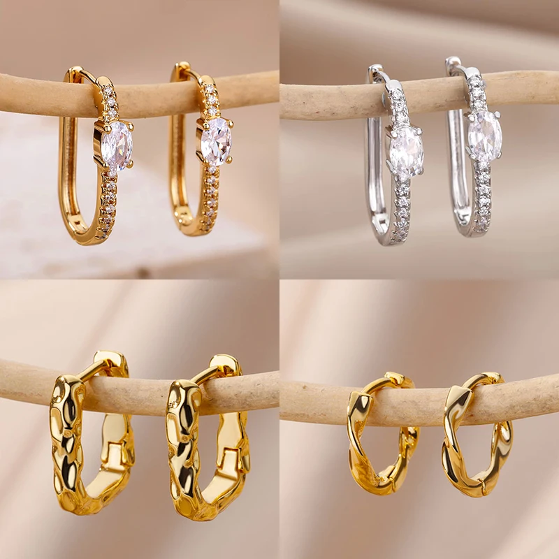Minimalist Zircon Round Earring For Women