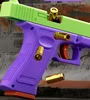 Dual-mode Shell Ejection G17 Pistol Laser Version Automatic Radish Gun Soft Bullet Toy Gun CS Shooting Weapons for Kids 3