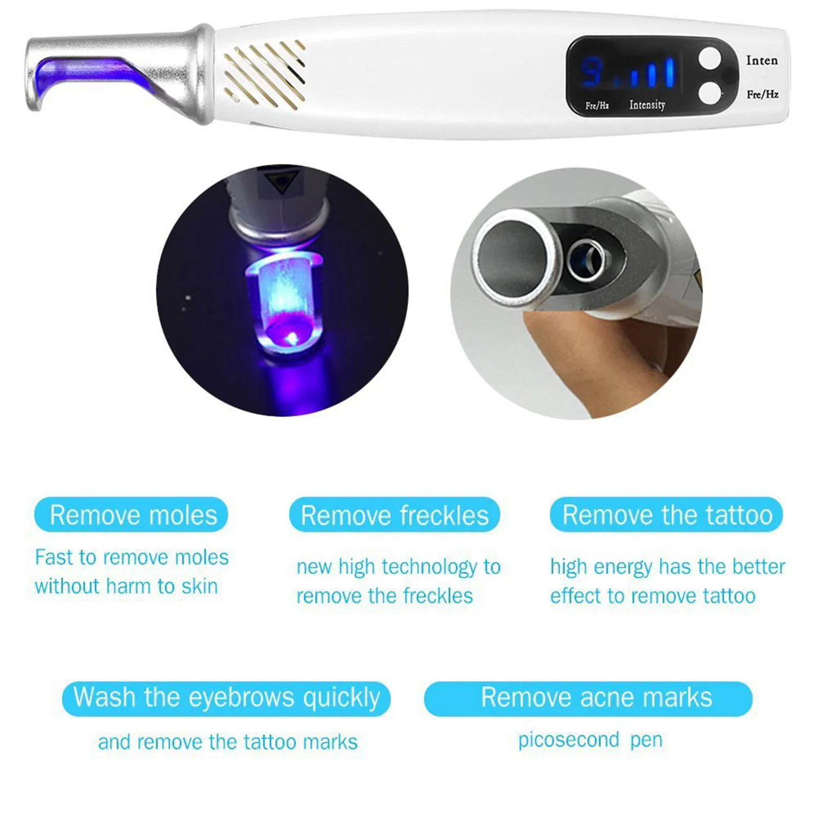 Handheld Picosecond Laser Pen Tattoo Scar Freckle Removal Machine Skin Beauty Device 4