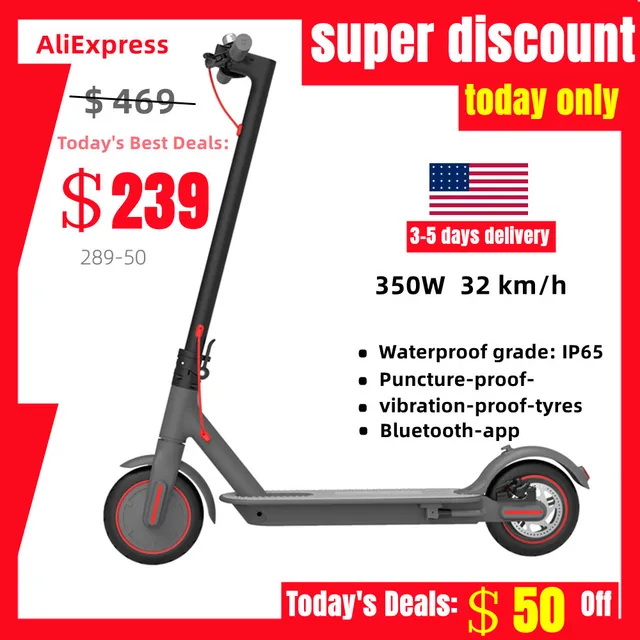 RU US EU UK Kr stock high-end adult electric scooter 8.5in 36V350W folding electric scooter ultra-light smart mobility bike M150