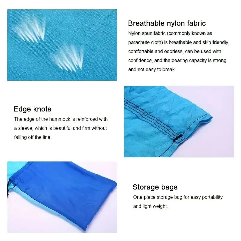 Lightweight and Portable Camping Hammock with Storage Bag 5