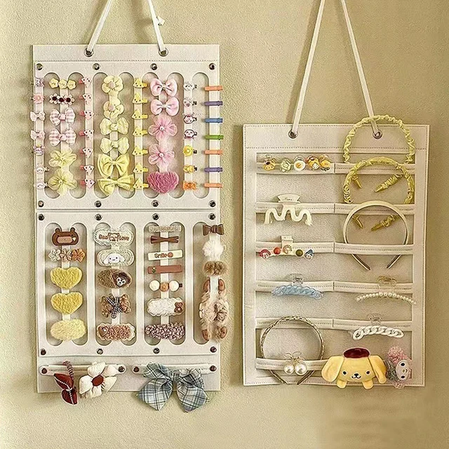 PLAFOPE 4-Pack Acrylic Headband Display Stands | Hair Hoop & Hairpiece Organizer Rack