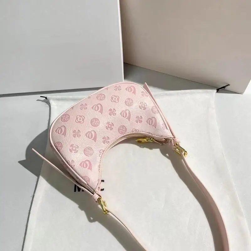 Geometric Pattern Baguette Bag, Novelty Shoulder Wallet, Women's Classic Textured Retro Armpit Bag