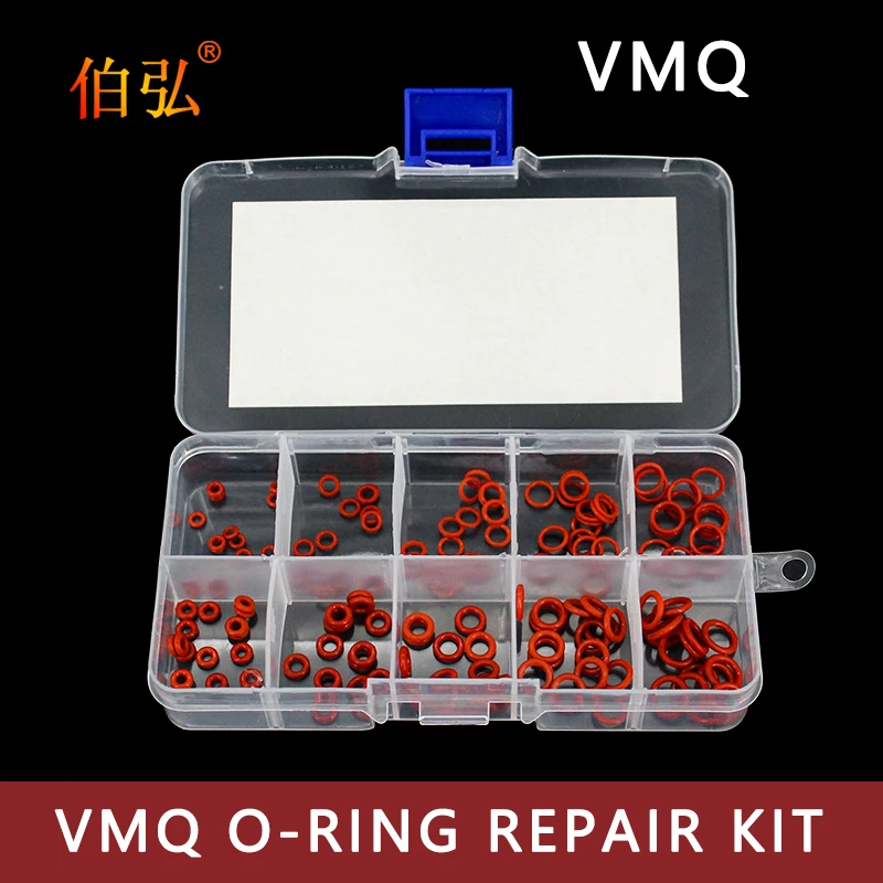 vermelho silicone o rings variedade kit o rings o rings 05