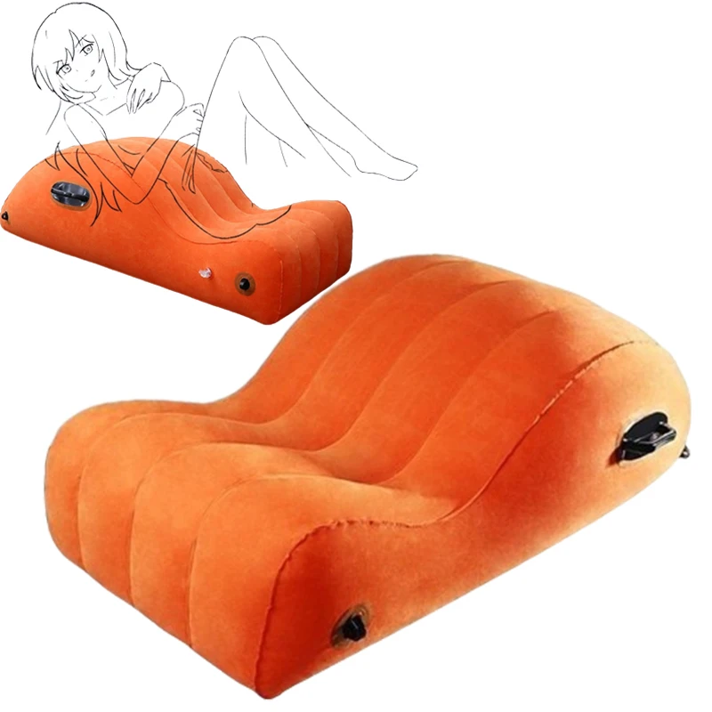 Chair For Sex Inflatable Chaise Erotic Toy Sex Body Pillow For Women Gonflable Sexy Sofa Multi Position Fun Couple Love Sofa Bed sex toys sex chair bed