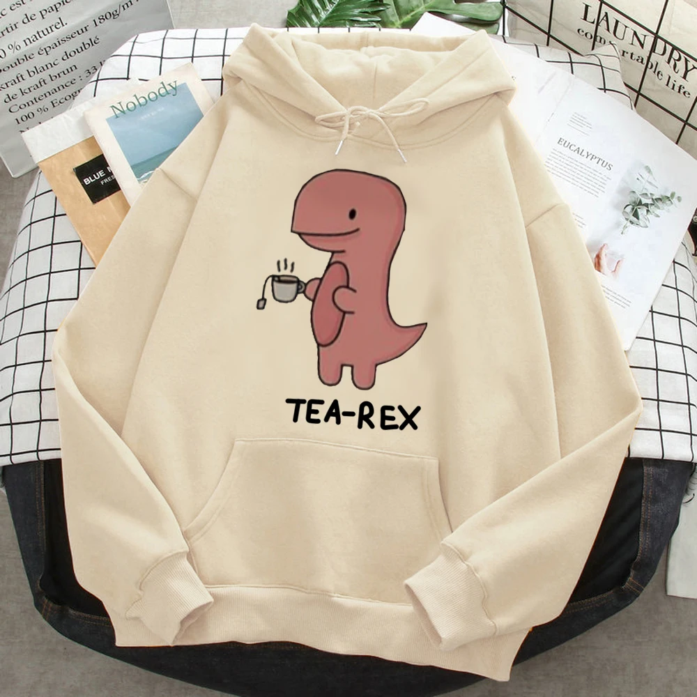 

Trex Tea hoodies women aesthetic Fleece y2k aesthetic Korean style Pullover female Korean style Pullover