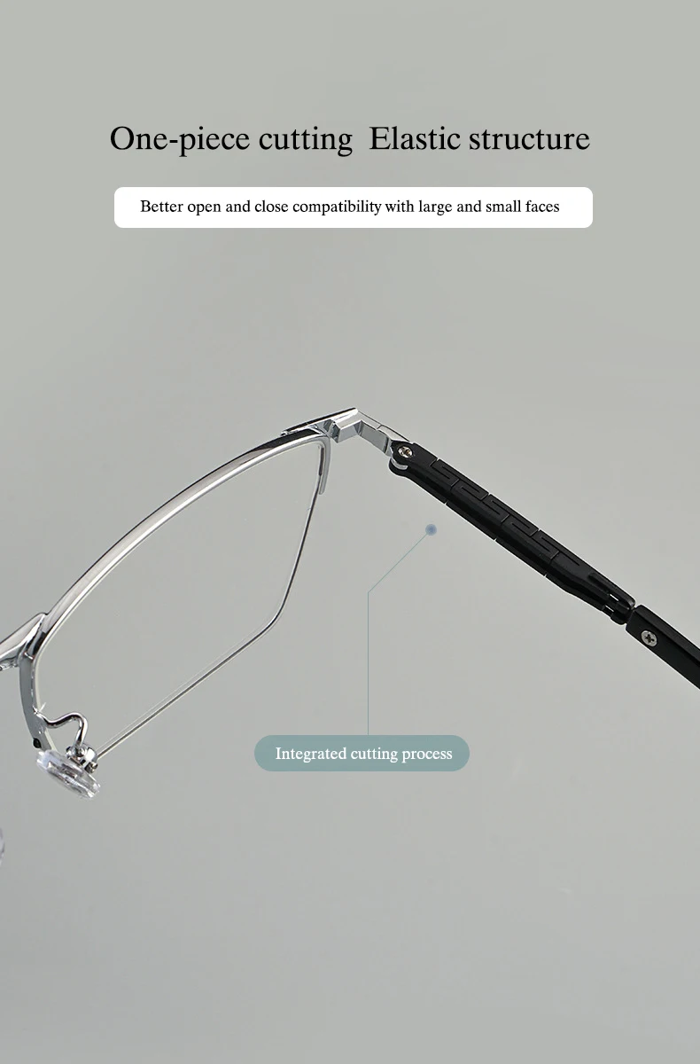 Hotochki Unisex Full Rim Square Titanium Eyeglasses 86027