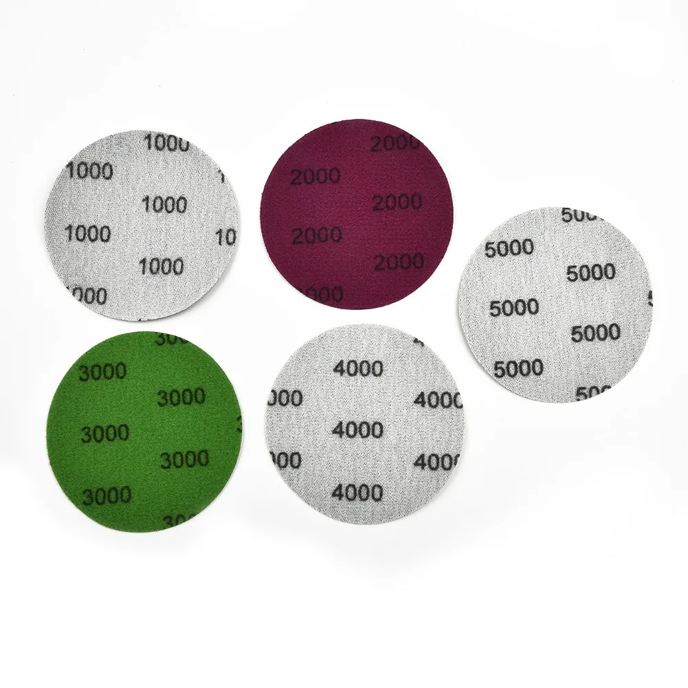 

25pcs 3 Inch Hook And Loop Sandpaper 1000 2000 3000 4000 5000 Round Sandpaper Disk Sand Sheet For Sanding Polishing