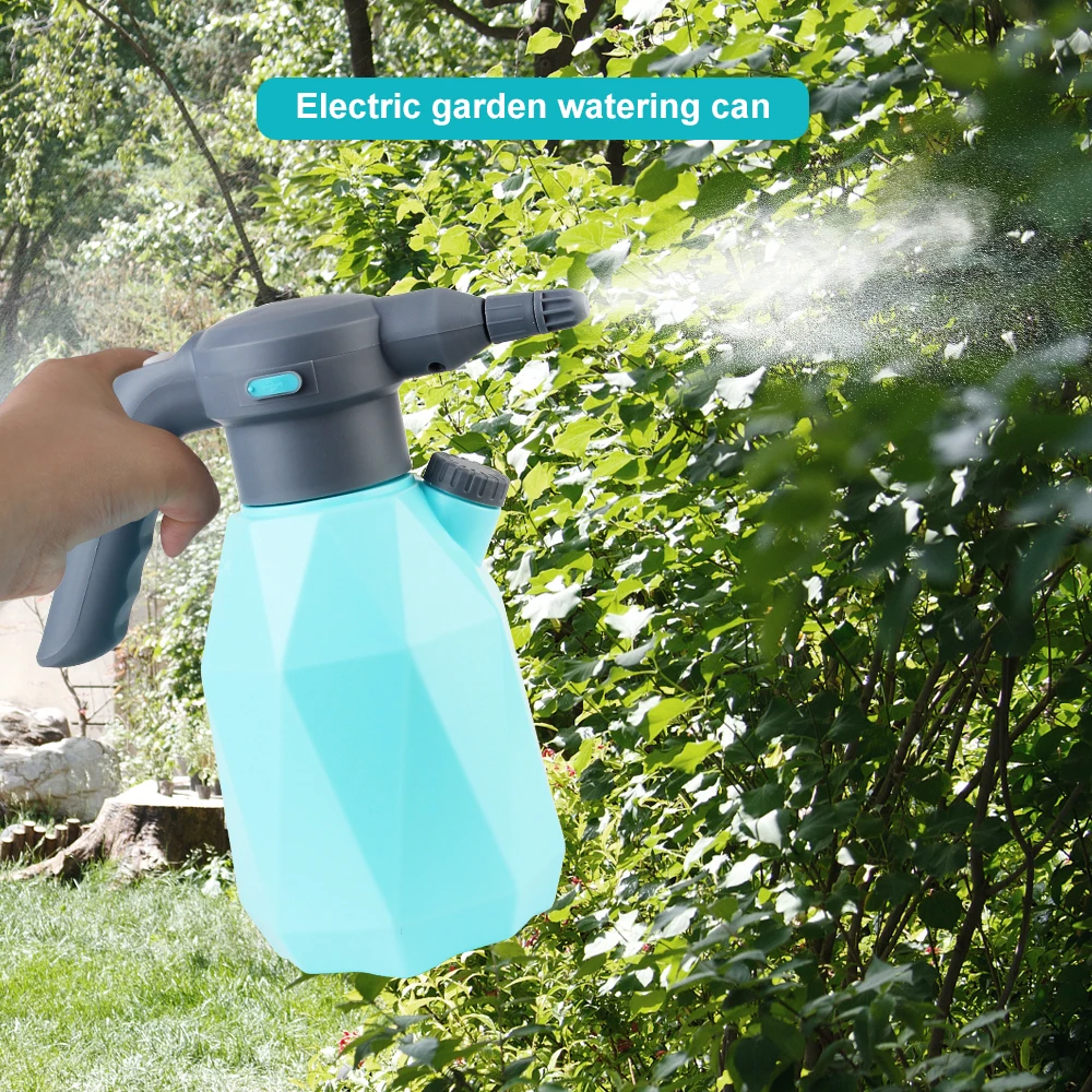 Garden Sprayer Bottle 2L Manual Sprayer USB Rechargeable Car Washing Foam Sprinkling Pot Watering Cans