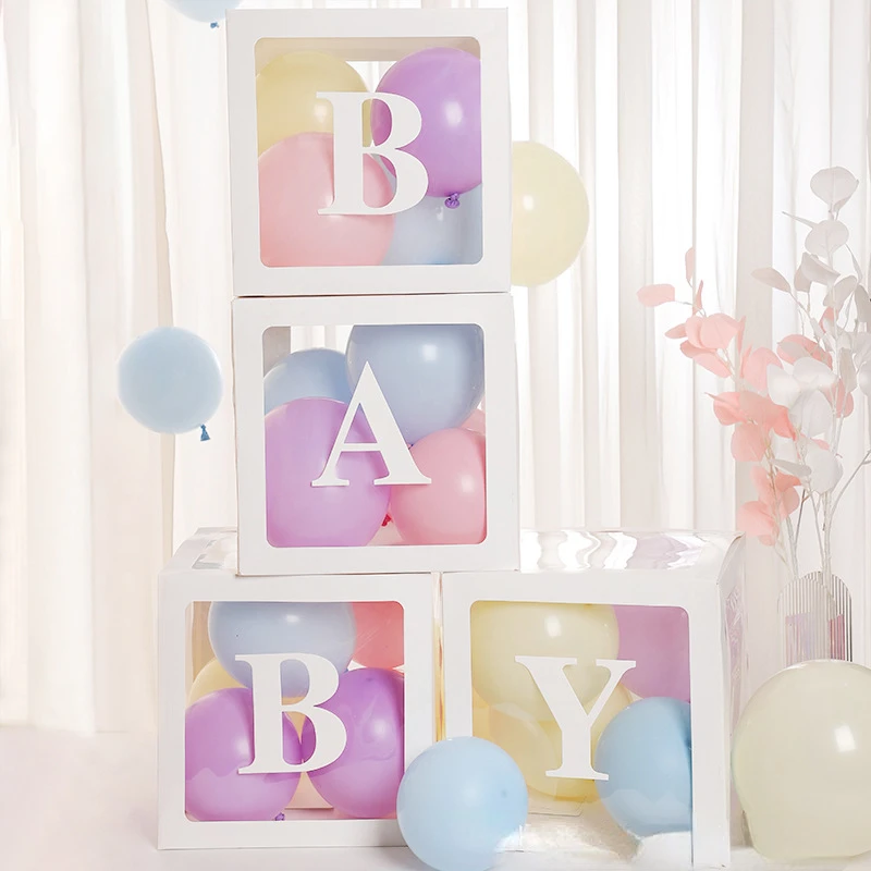 

Transparent Balloon Box Baby Birthday Scene Layout Love Proposal Decoration Net Red Balloon Box