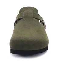 Shevalues sabots en daim pour hommes Mules en cuir souple hommes nouveaux hommes d'été sandales en liège confort sans lacet sabots unisexe avec Support de voûte plantaire 3