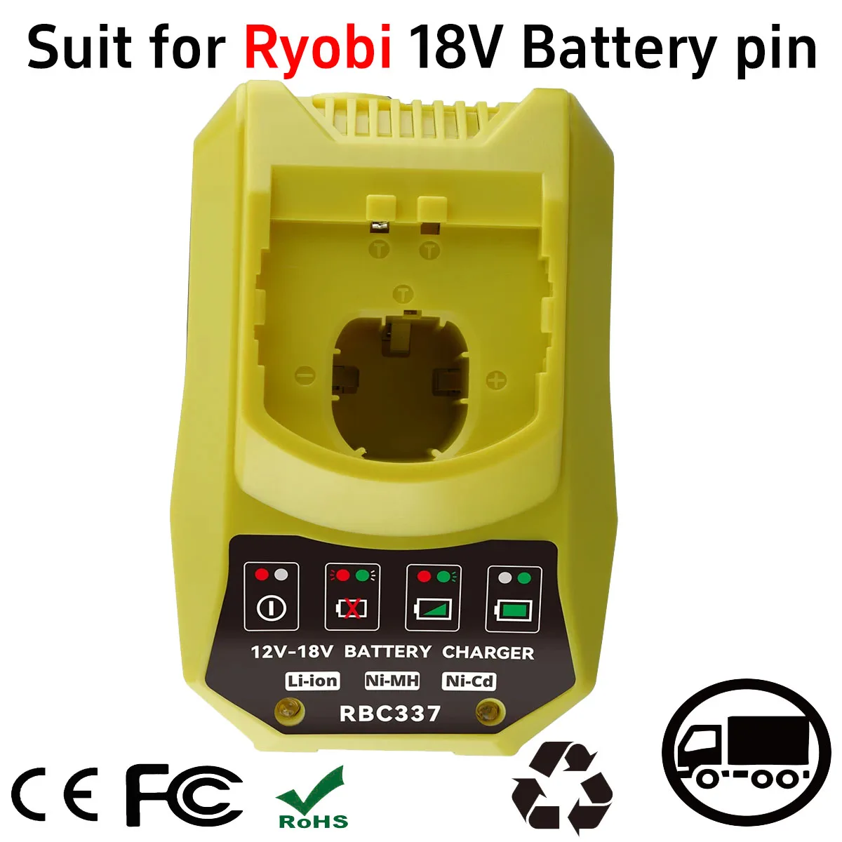 P117 18V 100% New MAX Battery Charger Replace for Ryobi P102 P104 P105 P106 P108 Tool Battery pin
