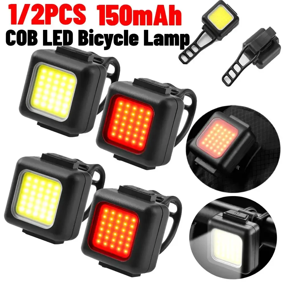 COBLEDBicycleHeadlightTaillights130LM80LM150mAhBicycleFront