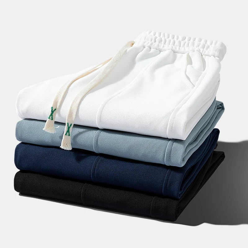 

Sweatpants Mens Versatile Foot-binding High Street Loose Straight Sports Pants Men Korean Version of The Casual Nine-point Pants