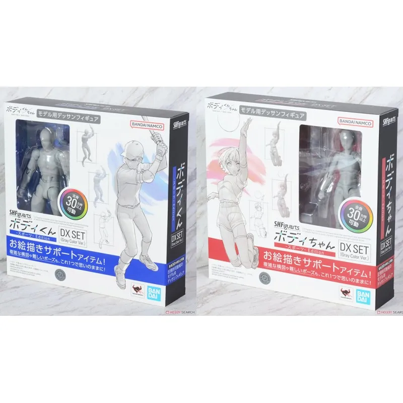 

Anime Action Figure Bandai S.h.figuarts Men Women Art Element Primitive Body Sports Edition Dx Set Gray Color Ver. Kids Toys