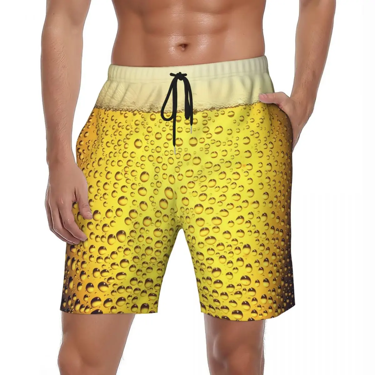 

Swimsuits 3D Printed Cool Beer Board Shorts Summer Funny Classic Beach Shorts Male Design Running Surf Comfortable Beach Trunks