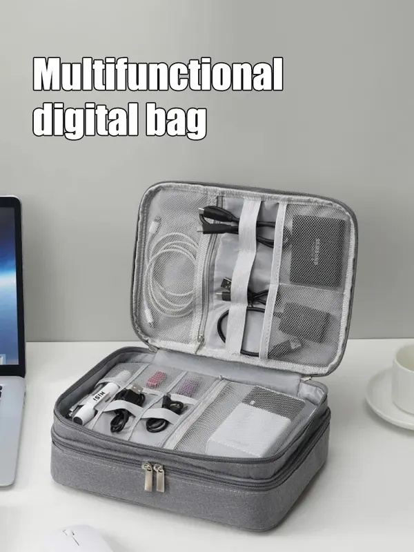 Multifunctional Digital Bag Data Cable Headphones Hard