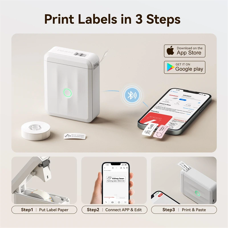 NIIMBOT D110 Upgraded Thermal Label Printer 4