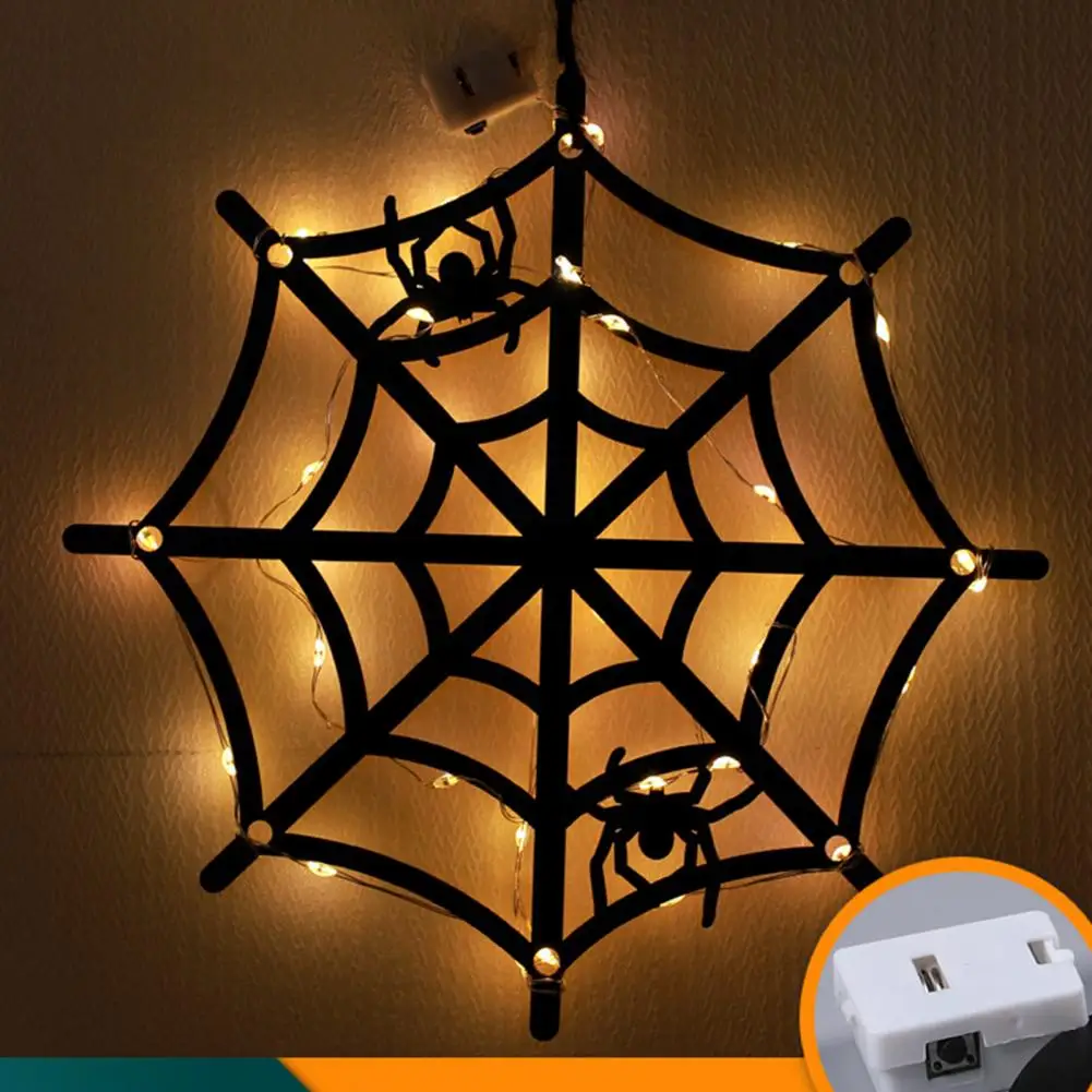 

Spooky Hang Tag Halloween Witch Pendant Spooky Halloween Pendant Witch Spider Ghost Led Light Decor Haunted House Photo Prop