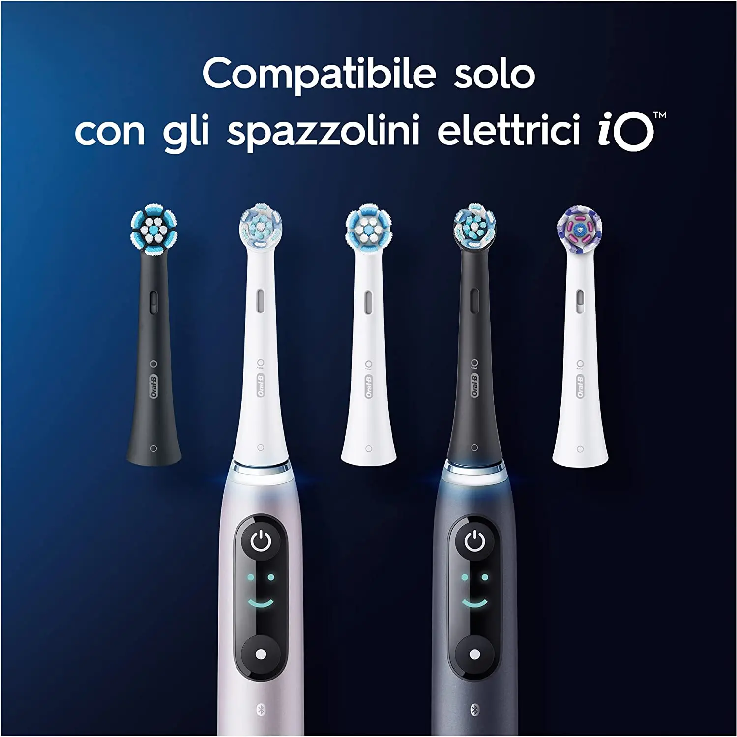 Oral B Electric Toothbrush Heads Oral-B - iO Ultimate Clean Replacement Heads Angled Bristles for Deeper Plaque Removal 3 Pieces