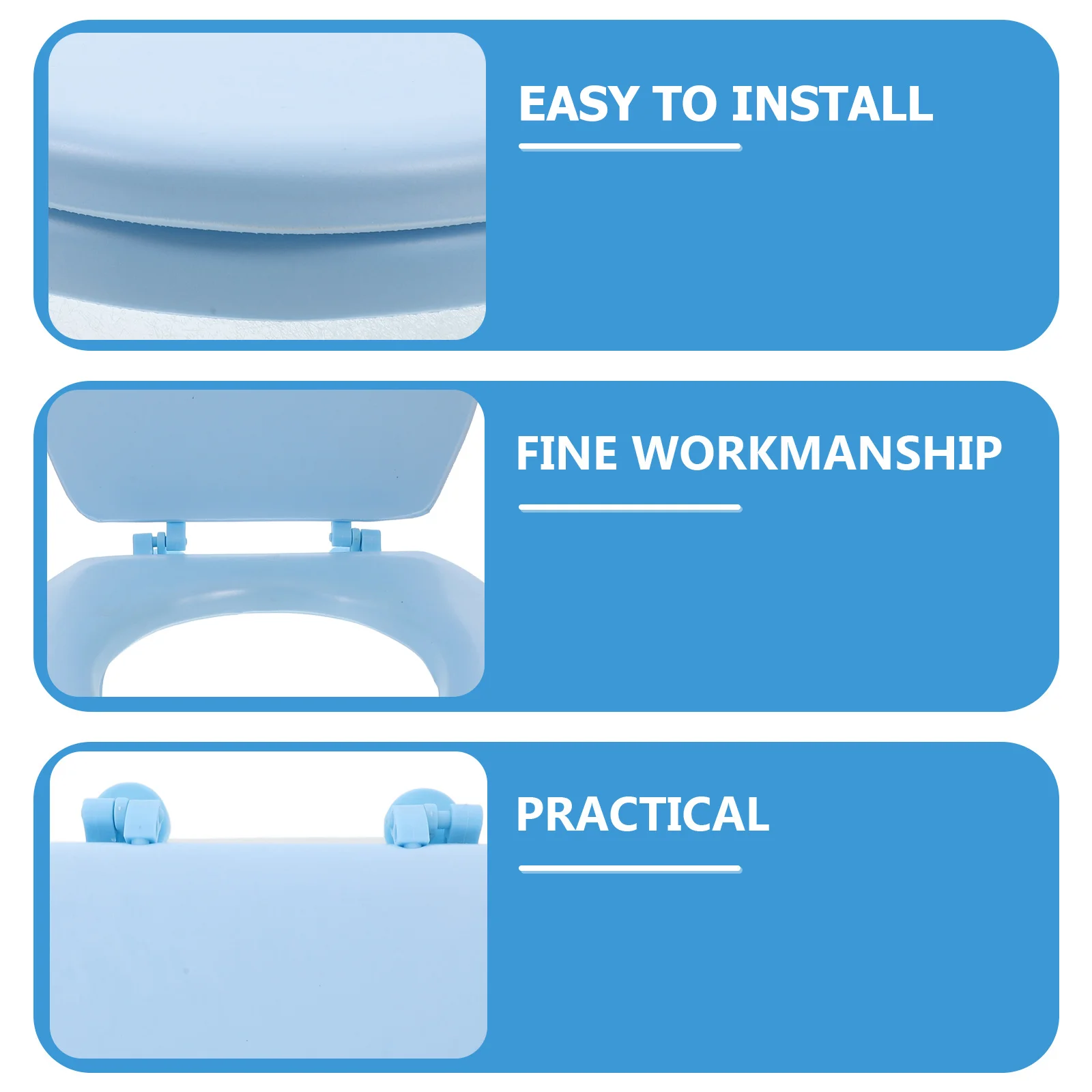 Foam Toilet Seat Thick Design Soft Material Enhanced Support Elongated Bathroom Toilet Seat Spacer For Part With