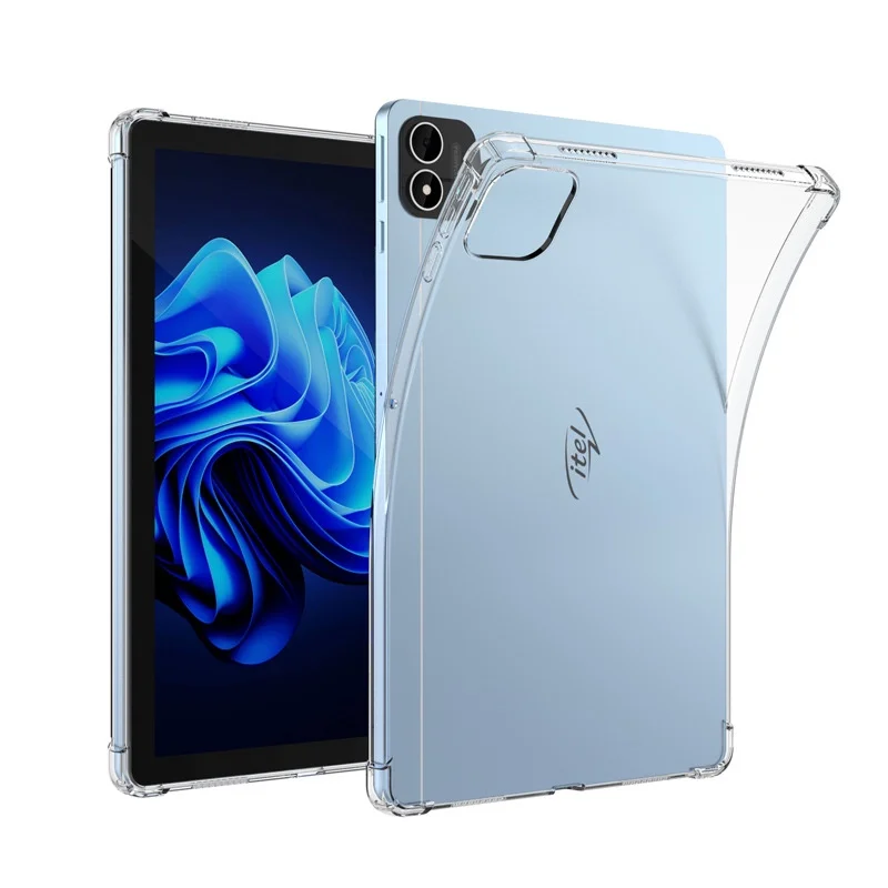 

for ITEL tablet Pad 1 One 10.1 Inch Silicone soft Airbag Cover Transparent Protection TPU Convenient