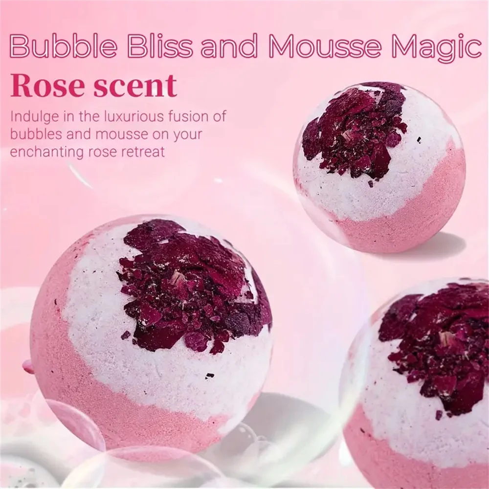 Bath Bomb Set Moisturizing Peeling Skin Care Bath Ball with Essential Oils And Bath Salts Handmade Bubble Ball Gift for Relaxing 6