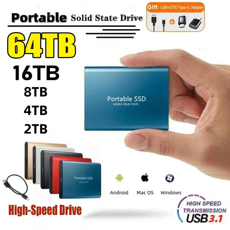 Portable SSD T5 1TB External High-speed for PC Xiaomi