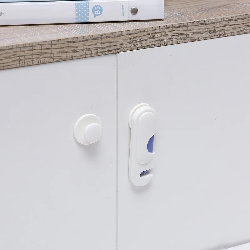 800aaf Original Japanese Baby Cabinet Door Locks Adhesive Both Sides Medium Sliding Locks Childproof