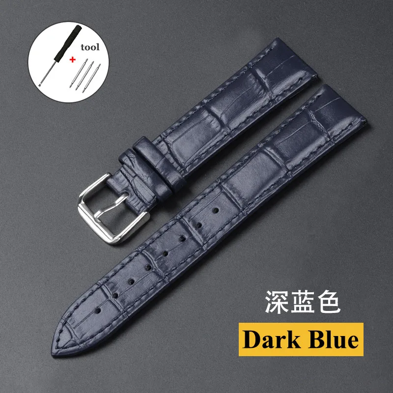 Premium Cowhide Leather Universal Watch Strap for Men and Women - Multiple Sizes Available