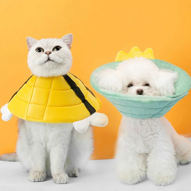 Animal Pet Elizabethan Collar Cat Postoperative Collar for Small Dogs Lick and Bite Protection Headgear Puppy Neck Accessories