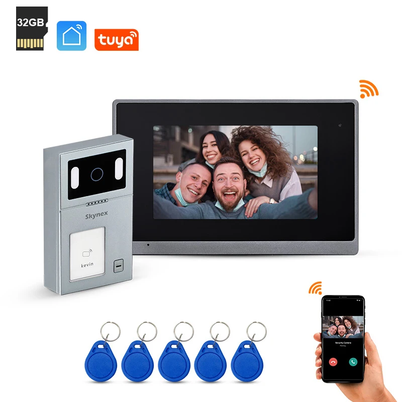

Special Design Night Vision WiFI App Mobile Phone Video Intercom Doorbell HD IP Video Door Phone Kit