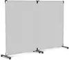 Steel-AID 100-inch Rolling Privacy Room Divider - Freestanding Office Wall Partition with Non See-Through Blackout Screen - Stur 1