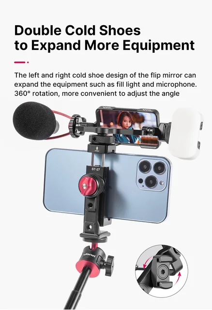 Vlog Camera Selfie Flip Up Mirror Screen with 3 Cold Shoe Mounts for Sony  A6000/A6300/A6500/A72/A73 Series Nikon Z6/Z7 - AliExpress