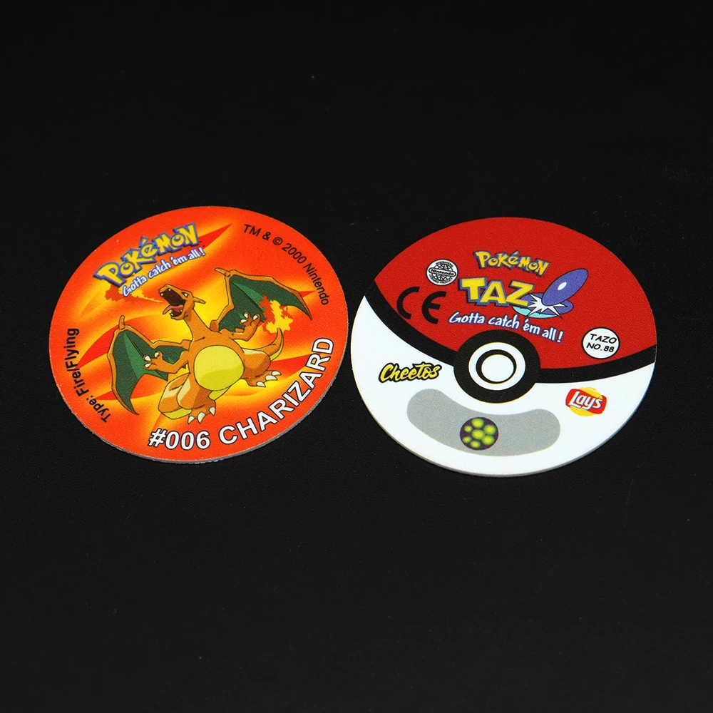 Pokemon Cards 30pcs 1st/2nd Edition Ash Ketchum Tazos Pokemon Starter Pokemon Tap Collection Card Pikachu Trainer Round Pogs Cheetos Chipitaps