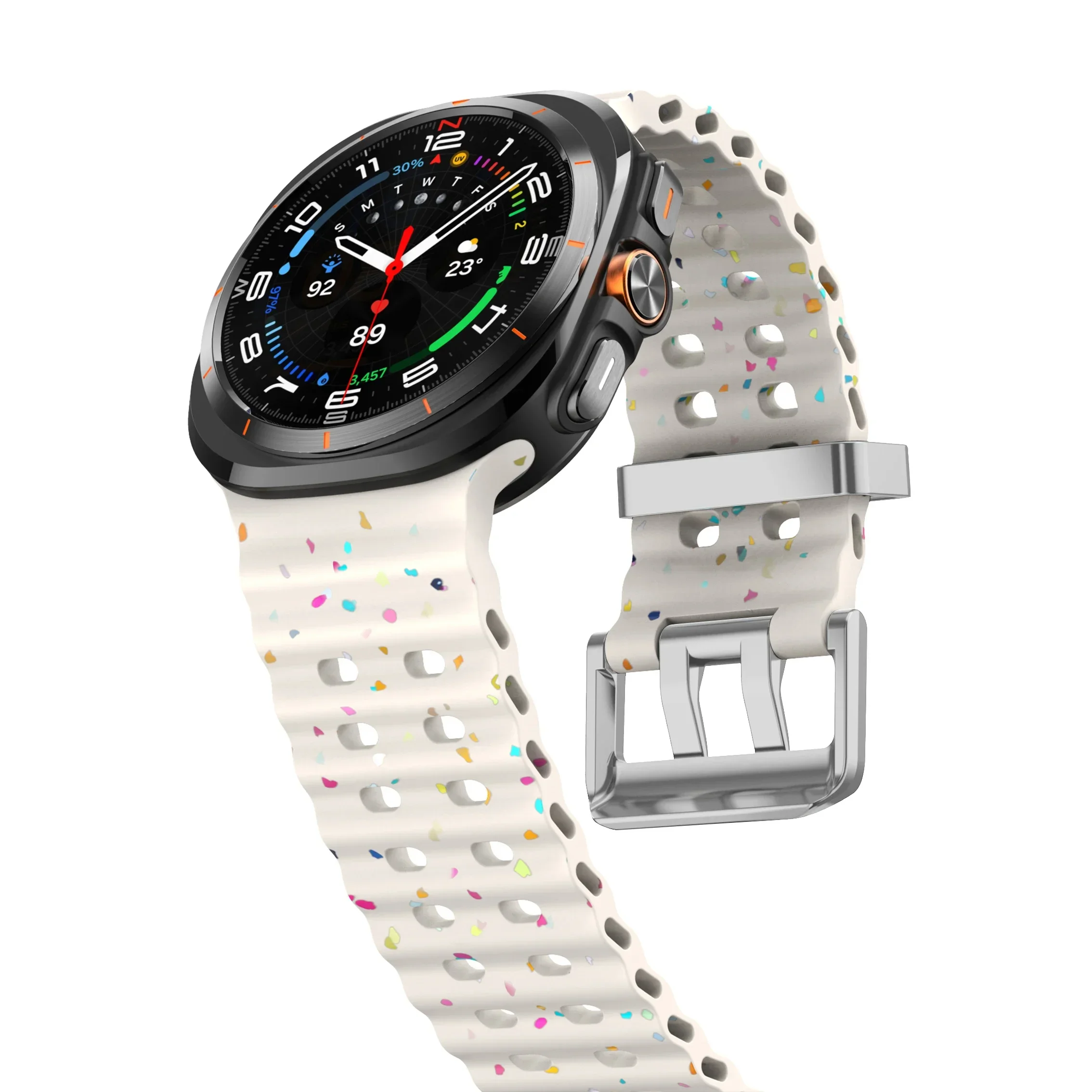 Luminous Silicone Strap Bracelet for Smartwatches - Universal Fit for Men and Women