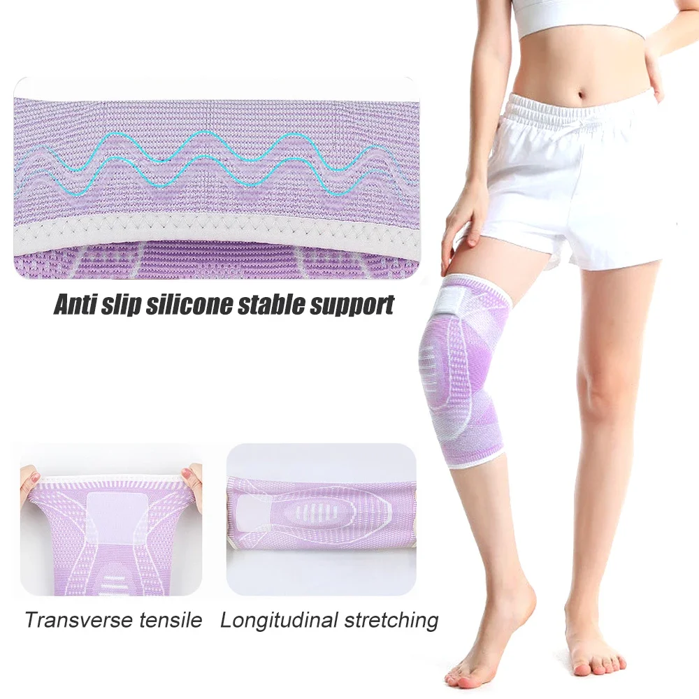 1PCS Knee Brace Compression Sleeve with Strap,Knee Support Braces for Women & Men Knee Pain Relief,Knee Sleeves for Arthritis