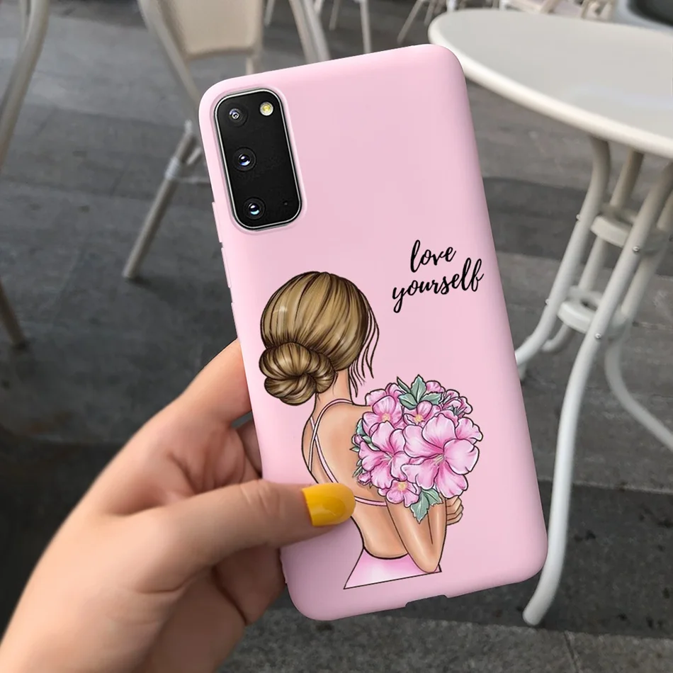 Fashion Girl Flower Candy Color Silicone Phone Case