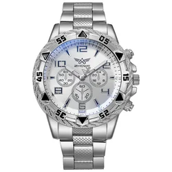 Men's Luxury Quartz Steel Watch - Elegant Casual Fashion Timepiece (Silver 1)