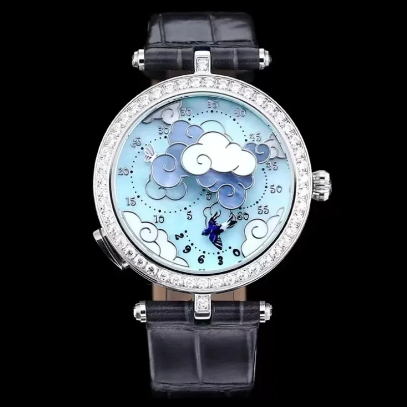 

Top Brand Women Quartz Watch Luxury Ladies Casual Diamond Wrist Watches Leather Waterproof Girls Clock Reloj Mujer Montre Femme