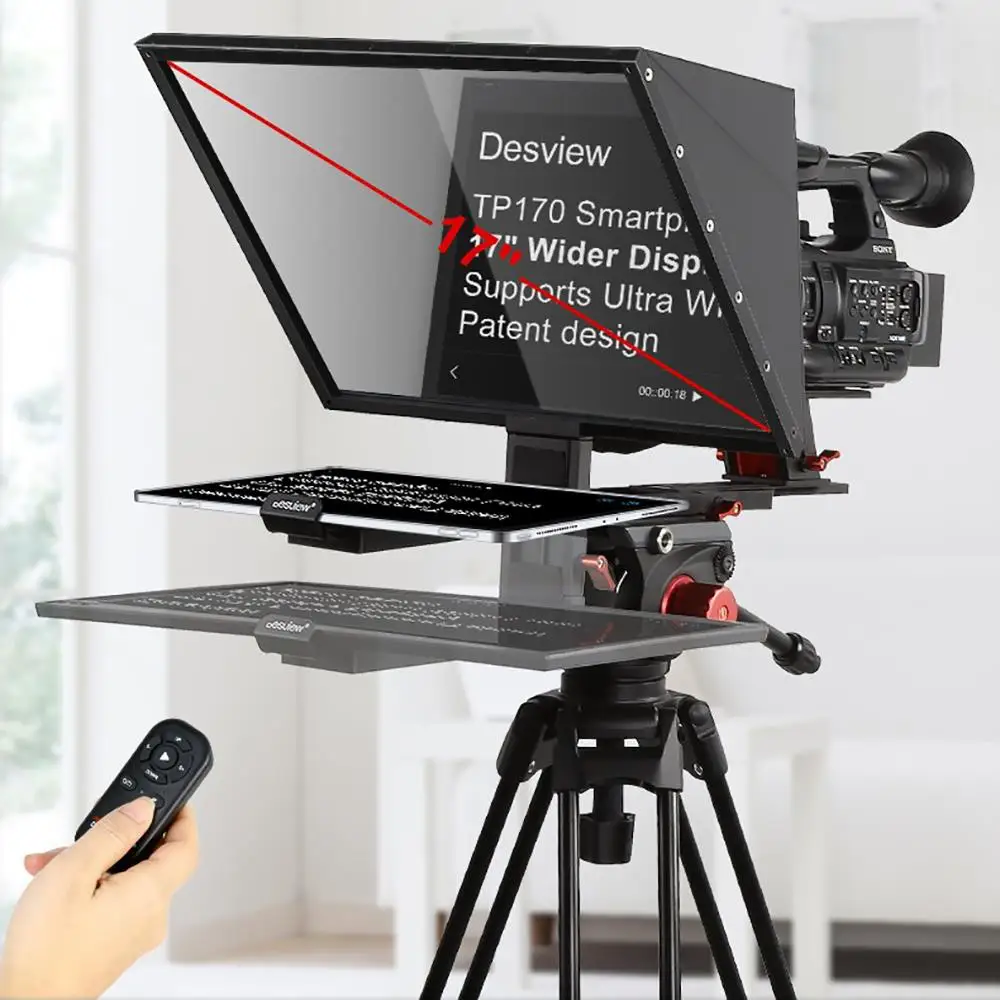 

Bestview TP170 Camera Teleprompter for DSLR Photo Studio for iPad Smartphone Interview Teleprompter Video Camera Studio